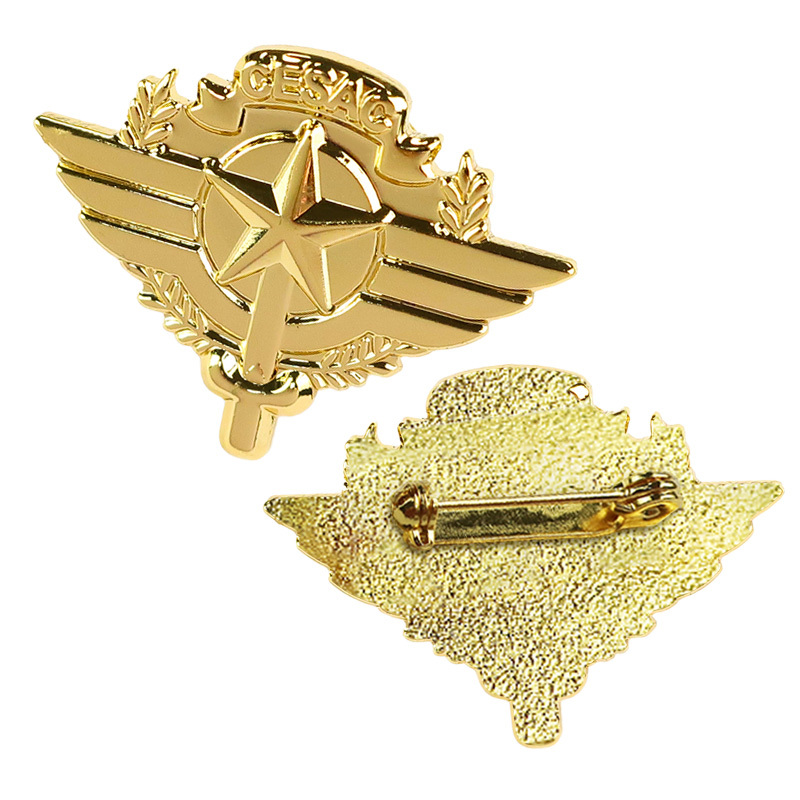 Wholesale Manufacturer Gold Plated Metal logo
