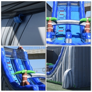 Tobogán Acuático Inflable a Precio Económico, Instalaciones de Entretenimiento Acuático Inflables, Casa de Brinco al Aire Libre con Tobogán Acuático - Product Image 3