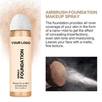 Fond de teint de marque privée liquide correcteur crème imperméable aérographe fond de teint spray maquillage imperméable et mat