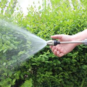 Pistola de <span class=keywords><strong>Agua</strong></span> Portátil de Alta Presión con Manguera Larga para Riego de Jardín, Lavado de Autos y Motocicletas - Product Image 3