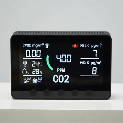 Tuya Smart Life Luchtkwaliteit Monitor & Iot Controller Met Rs484 Co 2 Meter Pm 2.5 Monitor Stofdeeltjesteller