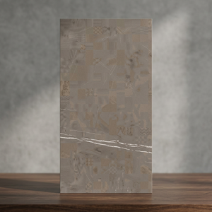 Pietra Smoke 600x1200mm Polished Marble Look Porcelain Tiles Glossy Indoor <b>Floor</b> Wall Design - Product Image 3