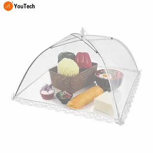 Food Covers Mesh Foldable Kitchen Anti Fly Mosquito Tent Dome Net Umbrella Picnic Protect Dish Cover Kitchen Accessories