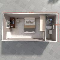 Maison conteneur préfabriquée à assemblage rapide, respirante et pliable, maison modulaire prête à l'emploi, logement temporaire instantané, hôtel moderne