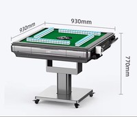 Table de mahjong automatique de luxe, table de jeu pliable, table de jeu de mahjong électrique pour jeu en intérieur