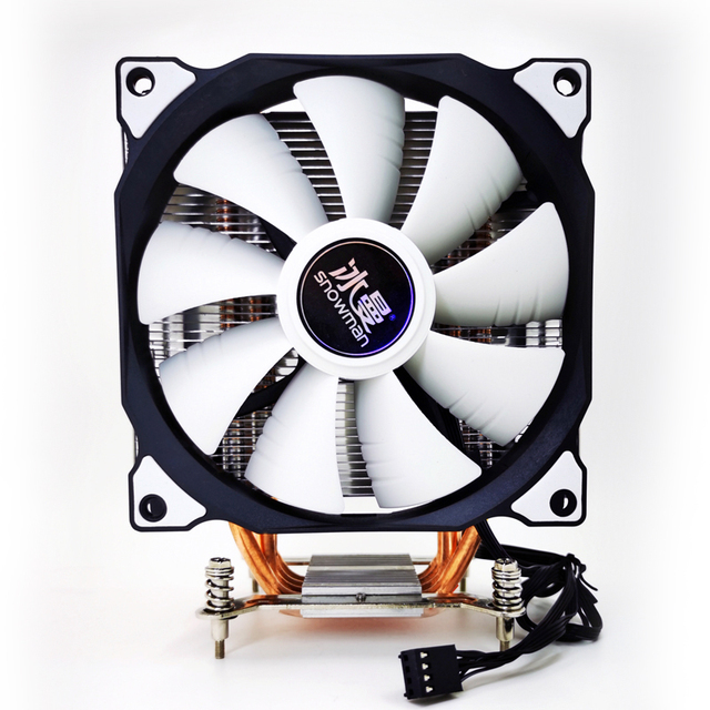 SNOWMAN MT4 LS SCREW 4 NO LED Cheap Low Profile RGB CPU Cooler Fan Aluminium Heatsink Compatible Intel LGA775 1150 1151&1155