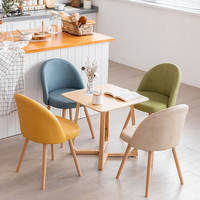 Chaise capitonnée en velours bleu marine avec assise chromée, confortable, style campagne française, pour salle à manger, bureau à domicile, parc, salle de sport
