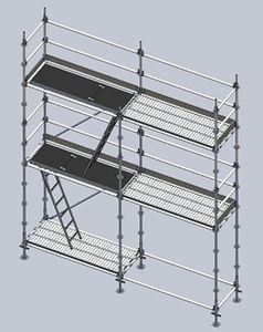 Échafaudage à anneaux réglables, échafaudage en acier, coffrage, étais avec plateformes, échelles et escaliers <span class=keywords><strong>pour</strong></span> la construction - Product Image 1