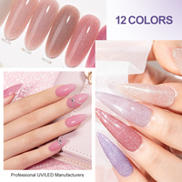 CAIXUAN Gel de Construction pour Ongles Millly Cream Disco 15ml Sans HEMA ni TPO Gel Dur Autolissant à Faible Chaleur