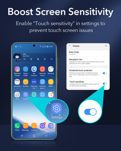 Protecteur d'écran pour Samsung, 2 pièces, Film <span class=keywords><strong>Hydrogel</strong></span> TPU souple, protection intégrale antidéflagrante, pour Galaxy S21, Ultra 5G - Product Image 5