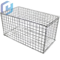 Cesta de gaviones soldada galvanizada, caja de gaviones de 1x1x1m para jardín