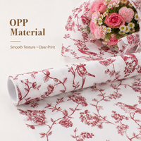 Papier d'emballage floral vintage pour bouquets, idéal pour la fête des Mères, les mariages, les enterrements de vie de jeune fille et la Saint-Valentin