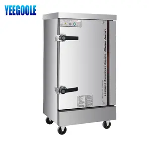 Yeegoole 6/12 Nampan Stainless Steel Listrik Mengepul Beras Kabinet Makanan Mesin Steamer, Dapat Disesuaikan, Pabrik Langsung S