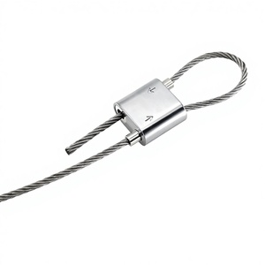 התקרה הפופולרית ביותר תלוי כבל תיל חבל כבל גריפר מתכוונן לולאה גריפר מתכוונן לולאה צד - Product Image 1