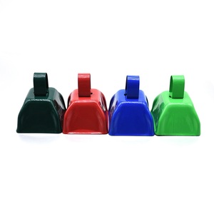 Biểu tượng tùy chỉnh in trò chơi thể thao sản xuất tiếng ồn bò chuông kim loại cowbell - Product Image 5