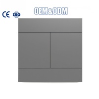 Interrupteurs muraux standard britanniques pour plaques PC, 1 ou 2 voies, 1/2/3/4 gangs, bouton-poussoir, 250V, Smart Life, design moderne, installation facile