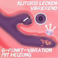 Vibrador de Conejo, Estimulador de Clítoris y Pezones con Punto G, Recargable por USB, Resistente al Agua IPX6, Multivelocidad, 10 Frecuencias, Modos de Succión