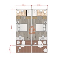 Maison préfabriquée en conteneur à double couche 4 en 1 bon marché d'usine chinoise, maison préfabriquée en conteneur à montage rapide