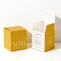 Boîte en carton recyclable de haute qualité pour bougies parfumées, parfums et produits de soin, avec impression personnalisée.