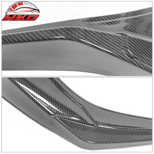 Lèvre de pare-chocs avant compatible avec Honda Civic 2019-2021, style Modulo, impression carbone latérale, pièces auto de haute qualité, kit carrosserie - Product Image 5