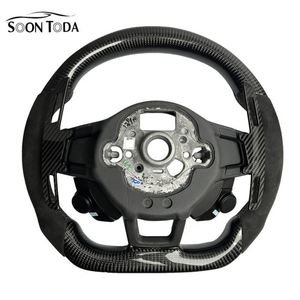 Volant de course modifié en fibre de carbone et suède noir pour <span class=keywords><strong>Audi</strong></span> A4 43 46 Rs3 Rs4 Rs5 Rs6 Rs7 R8 <span class=keywords><strong>R9</strong></span> A3 A5 A6 A7 S3 S5 Q5 Q7 - Product Image 2