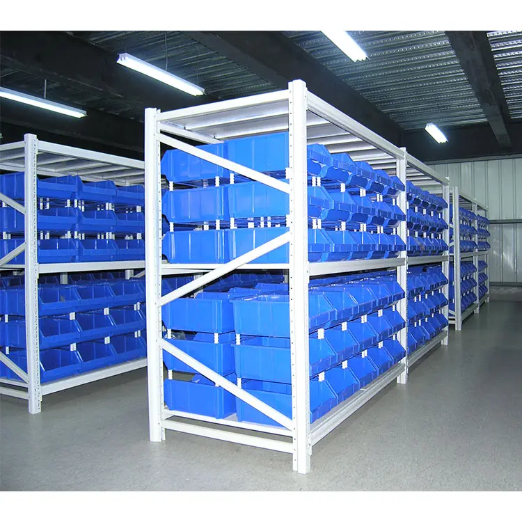 Plastic SEMI-OPEN Stacking Warehouse Bin Small Spare Parts Pick sorting Storage organizer Box Bin Shelving wholesale