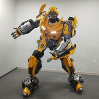 Gerçek Kişiler İçin Giyilebilir Mecha Dönüşen Robot Noel Kostümü Takım Elbise Seti (Erkek Yetişkinler İçin)