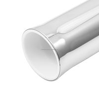Nouveau design petit dauphin aluminium évasé à souder en vinyle blanc Insert porte-canne à pêche L10 "pouces matériel marin