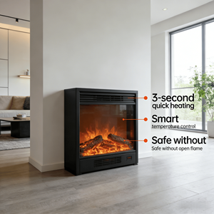 <span class=keywords><strong>Chimenea</strong></span> Eléctrica Empotrable Contemporánea <span class=keywords><strong>con</strong></span> Efecto <span class=keywords><strong>de</strong></span> Llama <span class=keywords><strong>de</strong></span> Cristal y Protección <span class=keywords><strong>de</strong></span> Seguridad para Vestíbulos <span class=keywords><strong>de</strong></span> Centros Comerciales, Hoteles y Resorts - Product Image 3