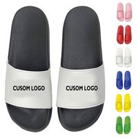 Home Company Geschenke Männlich Hochwertige PVC Custom ized Damen Sandalen Geprägtes Logo Herren Hausschuhe Custom