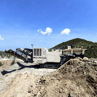 Trituradora de Piedra Móvil de Impacto con Criba Vibratoria, de Transición Rápida, 150-200 TPH, Máquina Móvil para Triturar Concreto