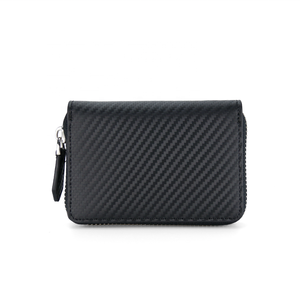 Napov Custom Logo Multi-functional Matte Black <strong>Card</strong> Holder <strong>Case</strong> with Zipper for Business NPV_06 - Product Image 3