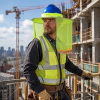 Casque de sécurité OEM ODM avec logo personnalisé, couverture intégrale, maille respirante, pour travail extérieur, fourni par l'usine, avec pare-soleil