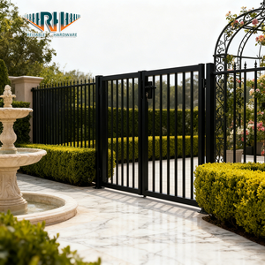 Valla de Seguridad de Doble Puerta - Malla de Alambre de Acero con Recubrimiento en Polvo Ecológico para Jardín y Patio, Altura de 6 pies - Product Image 1