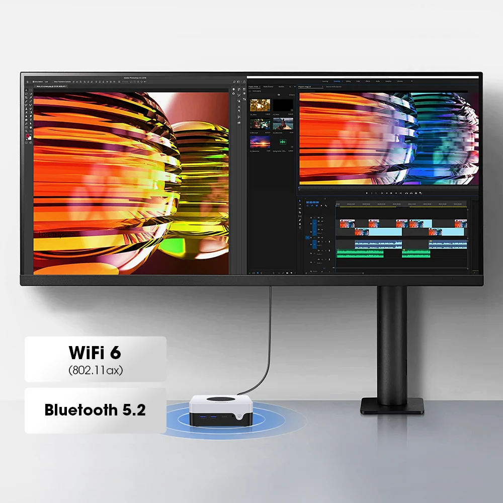 CHUWI LarkBox X Mini PC – Intel N100 Gaming Desktop with 12GB RAM
