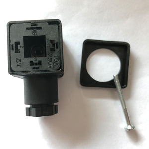 Ổ Cắm Kết Nối Cuộn Dây Điện Từ DIN 43650-A 12.24V DC, 3 Cực + Đất Có Đèn LED - Product Image 2