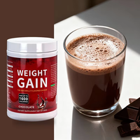 Poudre Protéinée pour Prise de Poids Adulte Saveur Chocolat, Hypercalorique, Gainer de Masse pour Développement Musculaire, Sans Gluten, Faible Teneur en Sucre, Fitness