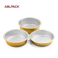 Plat à tarte jetable en aluminium anti-fuite pratique, résistant à la chaleur, avec couvercle en PET, personnalisable avec logo, pour la cuisson au four
