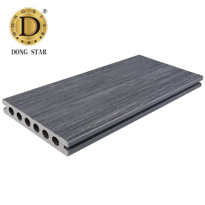 Wpc Decking กันน้ำ Uv ทนเป็นมิตรกับสิ่งแวดล้อมวัสดุรีไซเคิลกลางแจ้งไม้พลาสติกคอมโพสิตวิศวกรรมพื้น