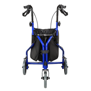Foldable 3-Wheel Mobility Shopping Trolley with Brakes for Elderly Rehabilitation & Walking Assistance - Product Image 2