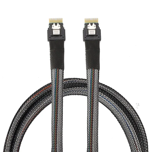 Cable Interno SAS4.0 Delgado de 24 Gbps SFF-8654 a SFF-8654 8i para Servidor 74p - Product Image 3