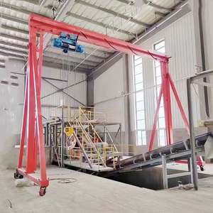 Roues pleines portique grue hauteur de levage 5 mètres <span class=keywords><strong>palan</strong></span> à chaîne électrique portique pour <span class=keywords><strong>porte</strong></span>/extérieur - Product Image 1