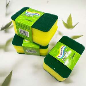 Esponja para lavar platos, artículos de cocina, limpieza del hogar, estropajo, paño de cocina, estropajo para platos, estropajo para ollas, bloque de esponja - Product Image 5