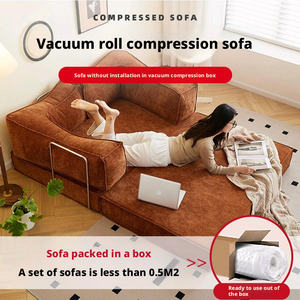Sofá Comprimido de Estilo Moderno de China, Sofá Cama 2 en 1 Envasado al Vacío, Sofá Cama Extensible Grande Tamaño King - Product Image 3