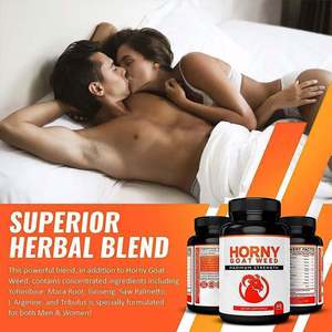 Oem Natuurlijke Geile Geit Wiet En Maca Wortel Mannelijke Verbetering Capsules Kruidensupplementen Voor Volwassen Hormoonboosting - Product Image 2