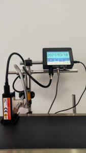 Nueva impresora de inyección de tinta TIJ semiautomática con 1 año de garantía para impresión de código de lote y fecha en botellas, tubos, cables, bolsas de plástico - Product Image 6