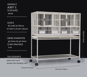 Vente en gros grande cage à oiseaux cage pour perroquets cages pour pièges à pigeons <span class=keywords><strong>volière</strong></span> à oiseaux - Product Image 6