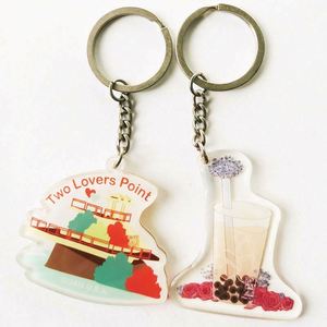 Wholesale Acrylic <b>Keychain</b> Maker Custom Printed Clear Logo Key Chains for Gifts - Product Image 2