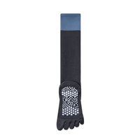 Chaussettes de sport à compression pour femmes - Soutien du mollet, compression musculaire, tube long, design 5 orteils, tissage jacquard pour le fitness professionnel