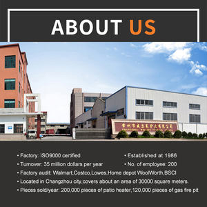 Table de foyer extérieur en bronze martelé en fonte - Product Image 4